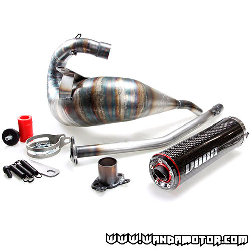 Exhaust system Voca Cross Carbon 80/90cc Derbi Senda